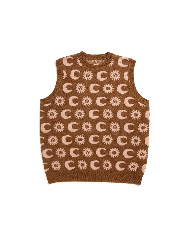 Lunisolar Pullover Vest - Brown / Pink