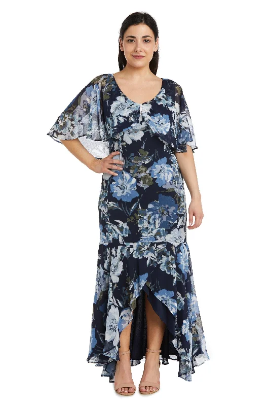 R&M Richards 7770P High Low Petite Chiffon Dress Sale