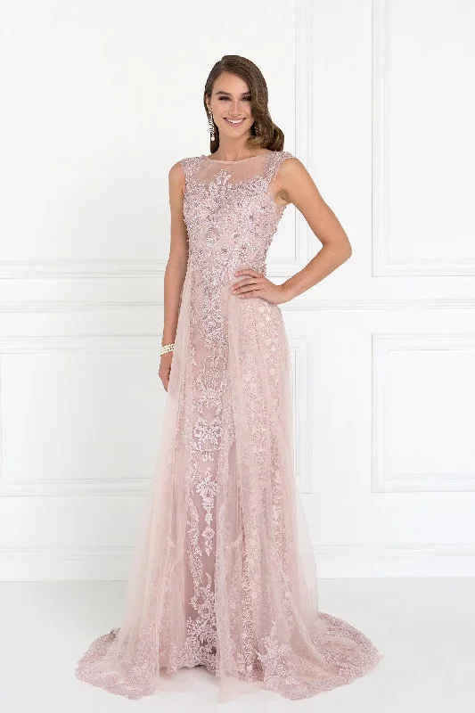 Long Prom Dress Evening Fully Lace Gown