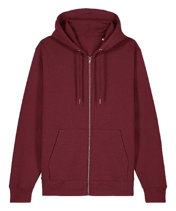 Burgundy* - Unisex Cultivator 2.0 iconic zip-thru hoodie sweatshirt (STSU179)