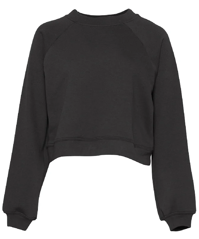 Dark Grey - Women's raglan pullover fleece