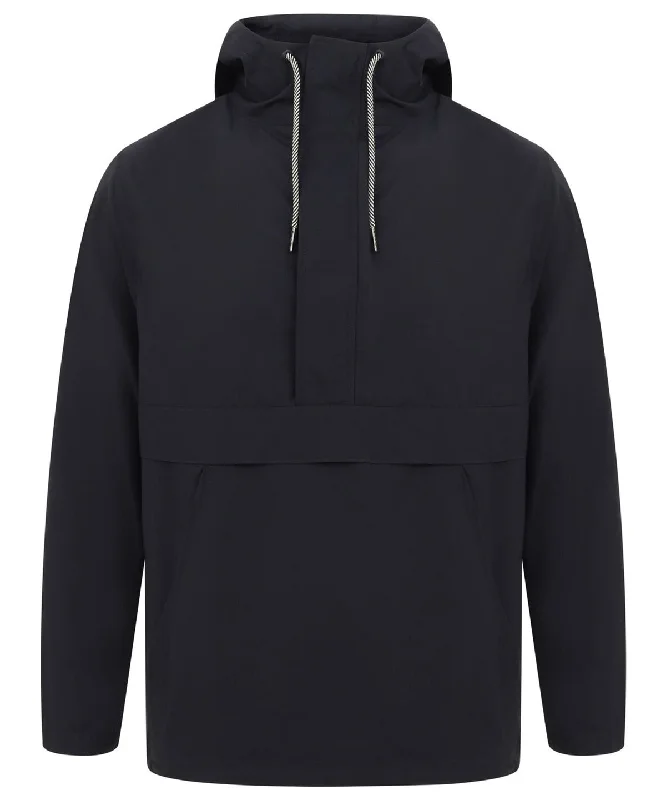 Navy - Pullover half-zip jacket