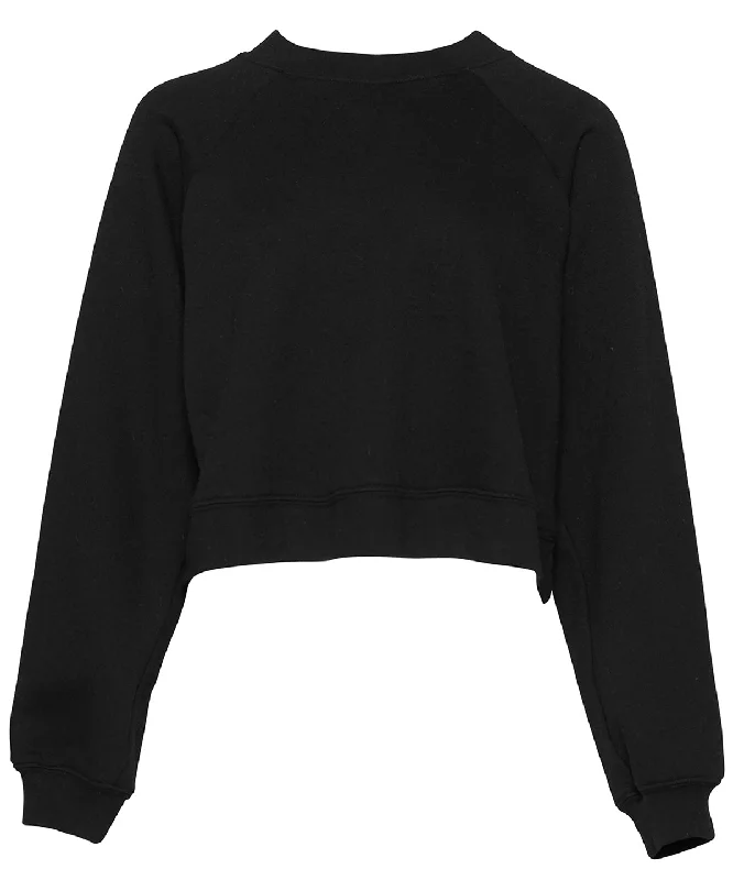 Black - Women's raglan pullover fleece