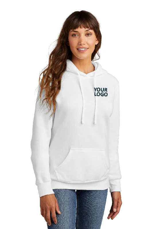 Port & Company Ladies Core Fleece Branded Hoodies, White