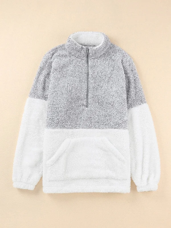 Fleece Color Block Pullover