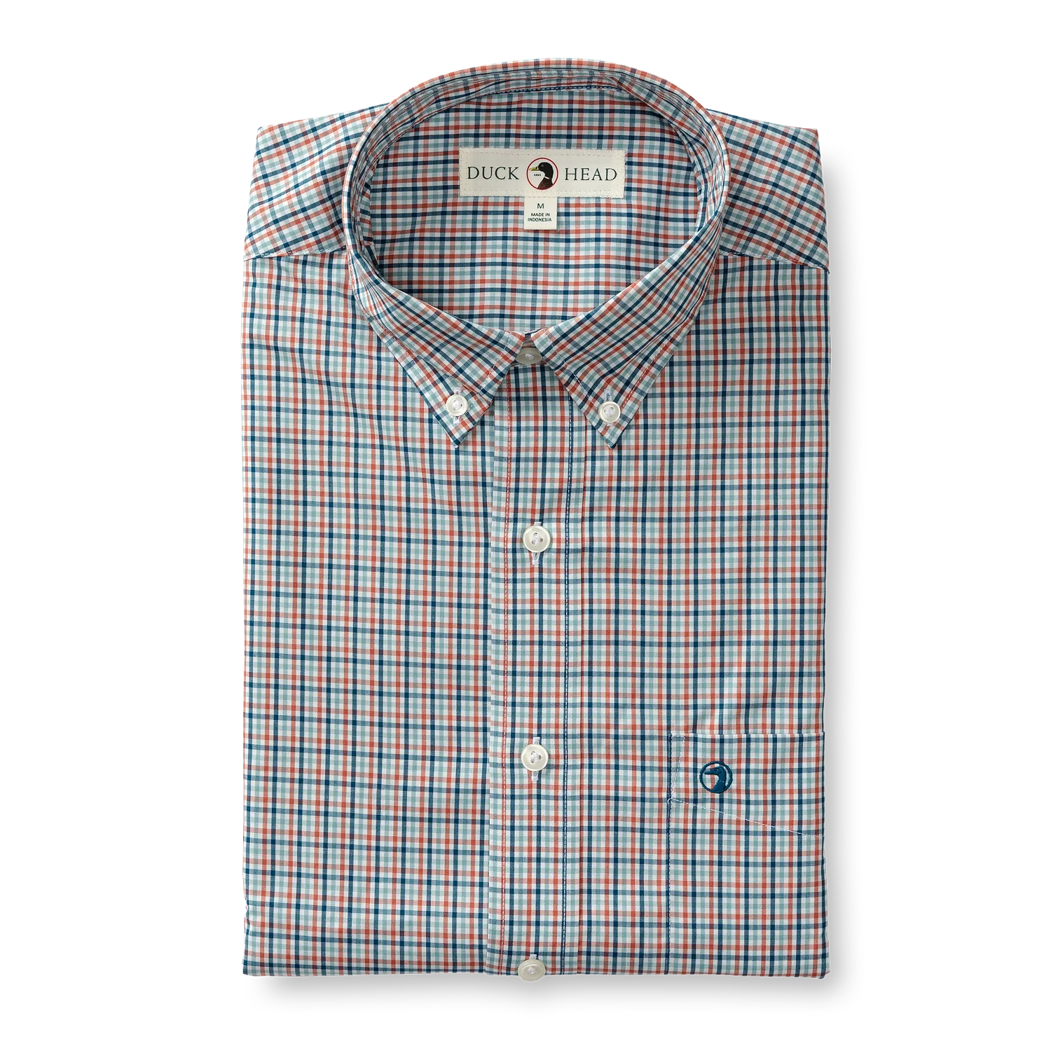 Performance Poplin Benton Plaid Shirt (Mirror Lake Blue)