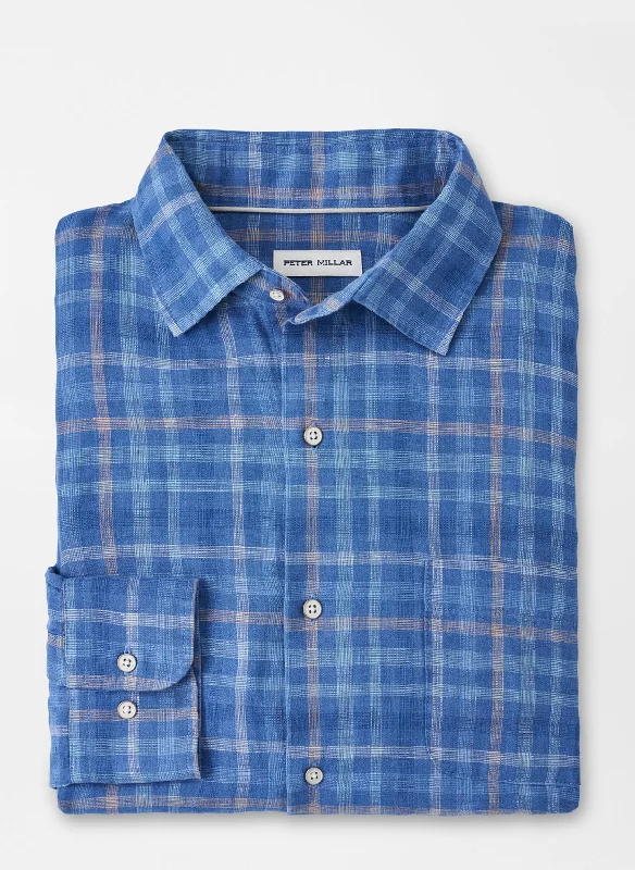 Ashore Linen Sport Shirt (Moon Blue)