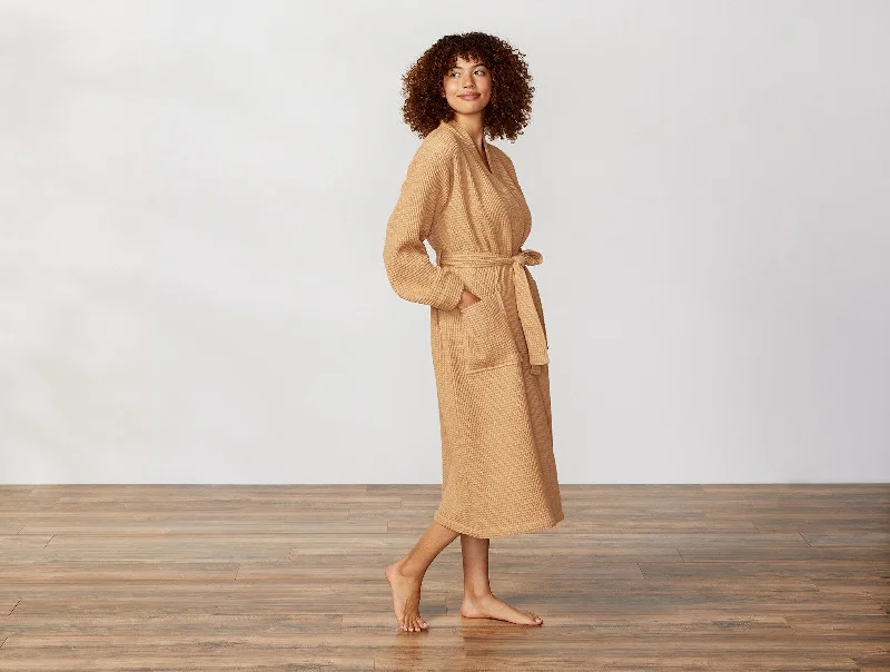 Unisex Organic Waffle Robe